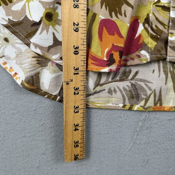 Vintage Guess Button Up Shirt Men’s Medium Floral Hawaiian Tropical Short Sleeve - Picture 8 of 16